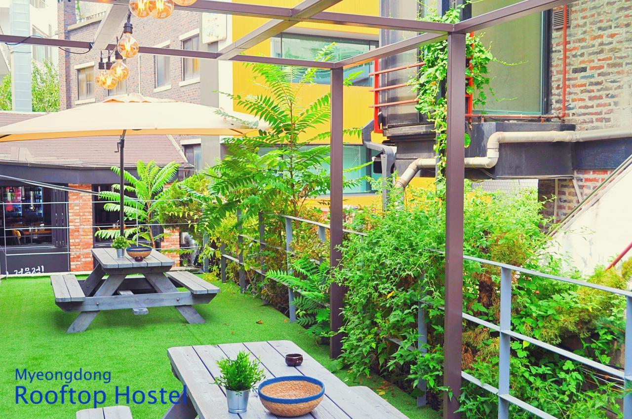 Myeongdong Rooftop Hostel Seoul Exterior photo