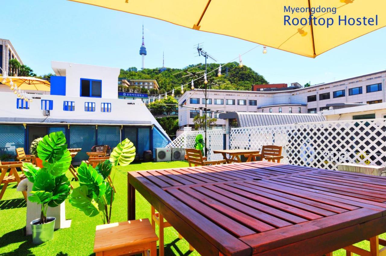 Myeongdong Rooftop Hostel Seoul Exterior photo