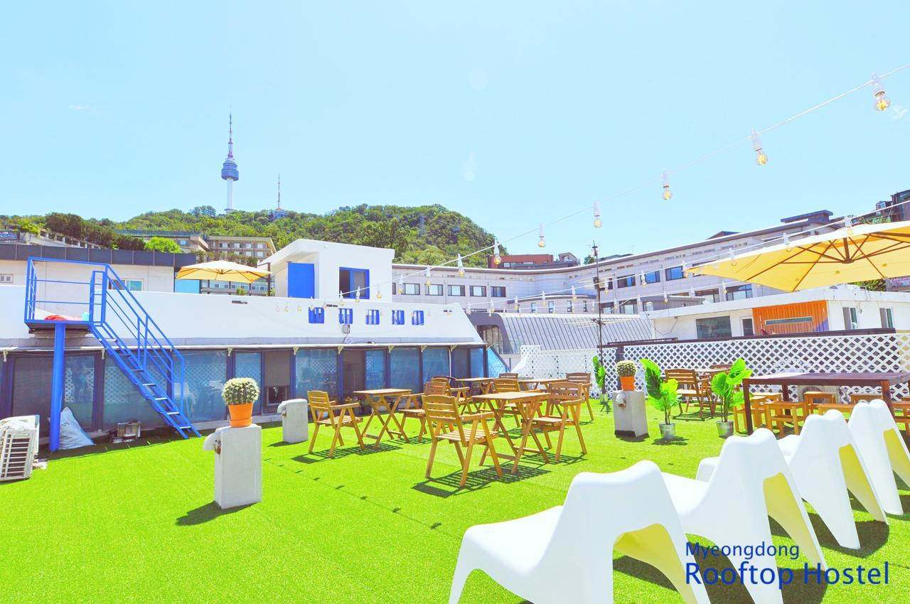 Myeongdong Rooftop Hostel Seoul Exterior photo