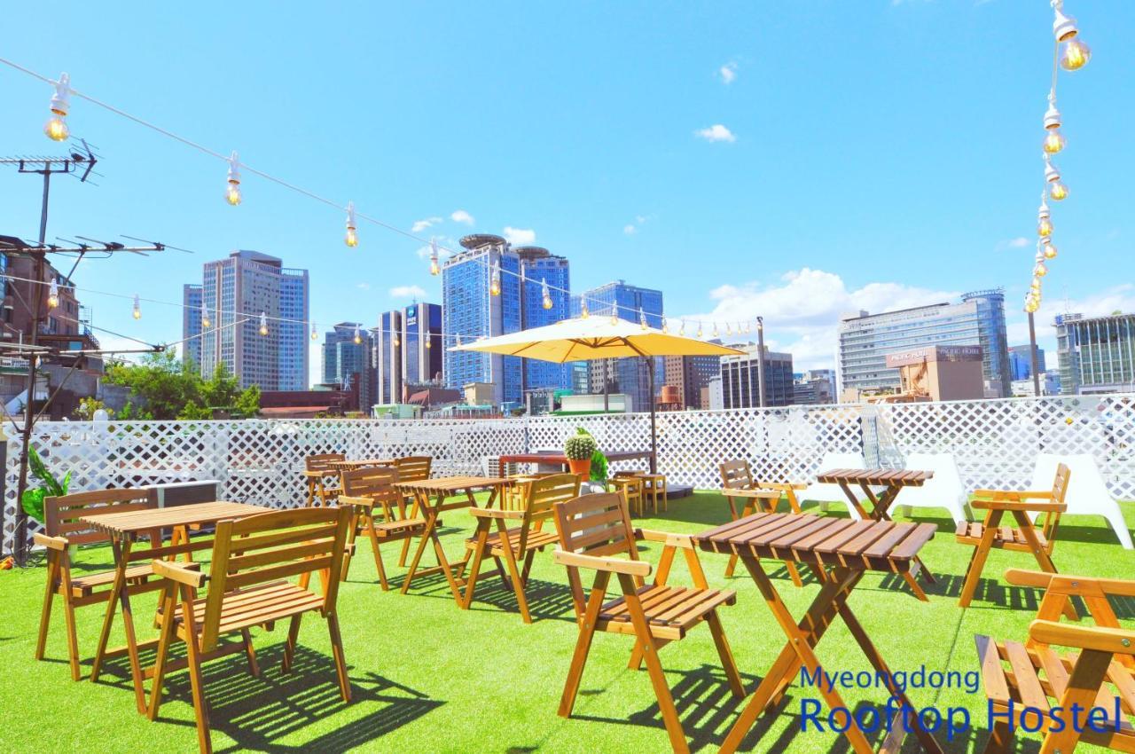 Myeongdong Rooftop Hostel Seoul Exterior photo
